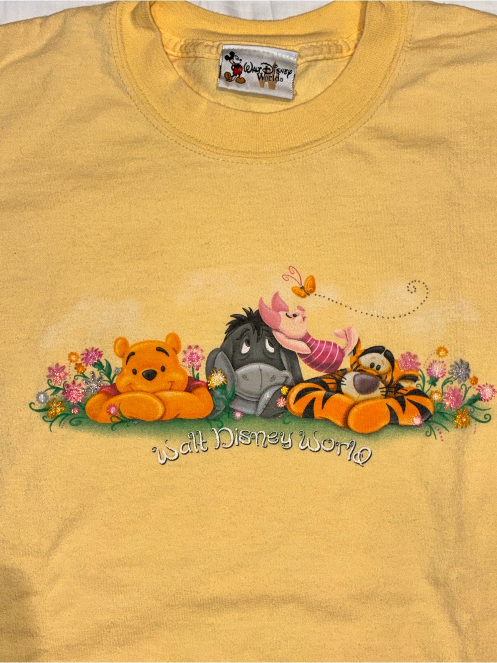 Disney Yellow Winnie the Pooh & Friends Graphic Tee